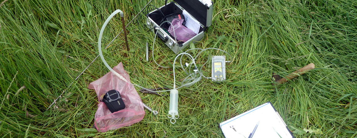 Radon-Bodengasmessung